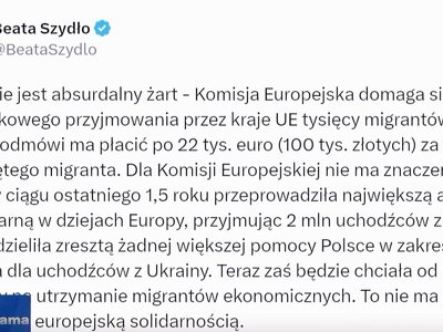 Beata Szydło o KE: będzie chciała od nas pieniędzy