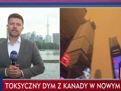 Toksyczny dym z Kanady w Nowym Jorku