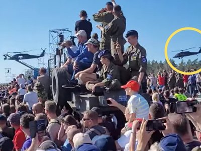 Pokaz śmigłowców Black Hawk w Orzyszu. Polityk KO o poważnym incydencie