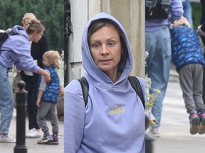 Naturalna Magdalena Boczarska NIESIE z matką zbuntowanego synka do pizzerii (ZDJĘCIA)