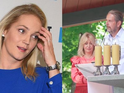 Dominika Chorosińska pozdrawia z uroczystości religijnej: fotka z Wojciechem Modestem Amaro i wspólna modlitwa z telefonem w ręku (FOTO)