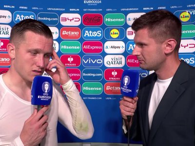 Piotr Zieliński po przegranej z Austrią: pierwsze 15 minut sobie biegaliśmy, nawet nie przeszkadzaliśmy [WIDEO]