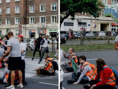 Zaatakował aktywistów gaśnicą, policja zapowiedziała reakcję