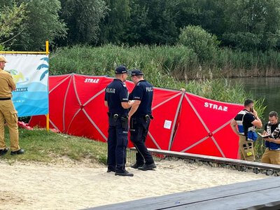 18-latek utonął w strefie wyznaczonej. Fot. Mariola Michalska