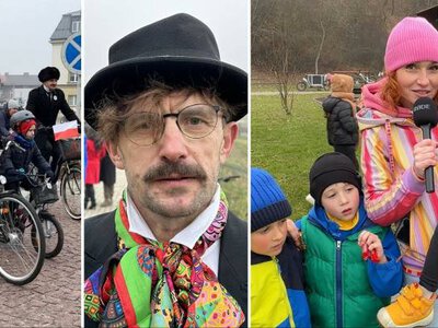 Na rower w bieli i czerwieni w Jaśle. Przekazujemy wartości patriotyczne [WIDEO]