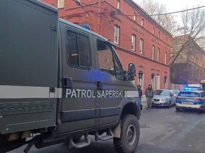 Swoje domy opuściło 85 osób, w tym osoby starsze.  Fot. TVP3 Katowice
