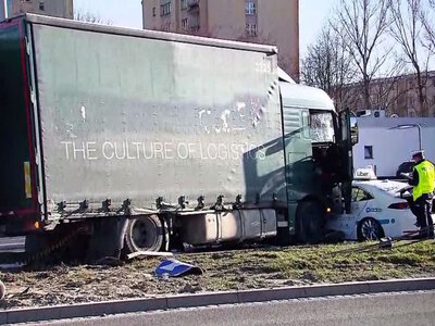 Karambol na Opolskiej w Krakowie
