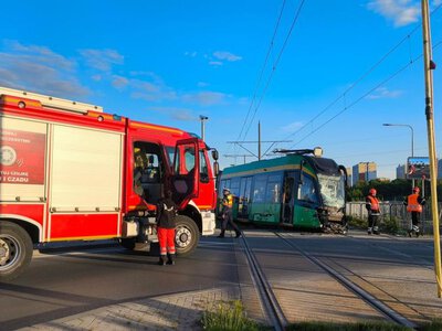 Poznań - wypadek tramwaju - ranni