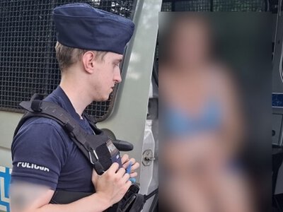Łeba: Pijana nastolatka topiła się w morzu. Było o krok od tragedii (fot. Pomorska Policja)