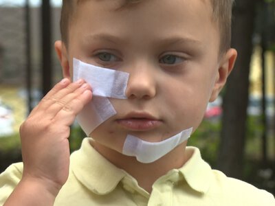 Do ataku na dziecko doszło na deptaku. Fot. TVP3 Katowice