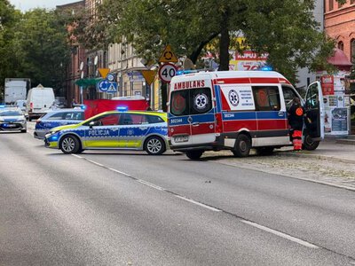 Dramat rozegrał się ok. godz. 14. na ulicy Siemianowickiej w Chorzowie. Fot. Kryspin Sandak | TVP3 Katowice