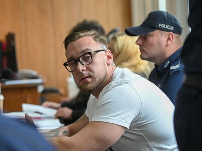 Łukasz Żak przed Sądem / fot. Marcin Obara, PAP