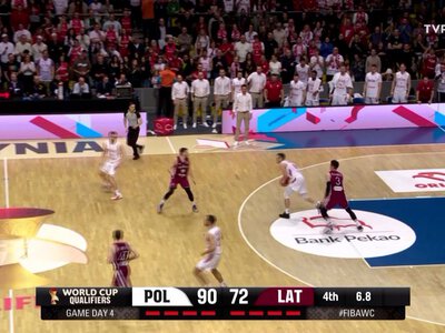 Polska – Łotwa 92:72. Koszykówka, eliminacje MŚ 2027 mężczyzn, Gdynia [SKRÓT]