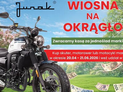 Junak: Wiosna na okrągło - startuje nowa edycja konkursu. Do wygrania zwrot gotówki za zakup nowego jednośladu!