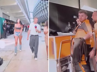 Miss mundialu w padoku F1. Postawiła na odważną stylizację