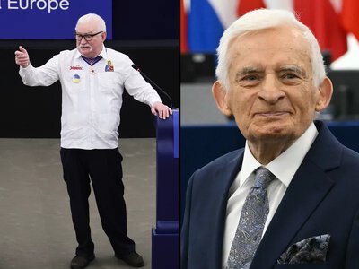 Wałęsa i Buzek w PE. Wręczono im wysokie odznaczenia