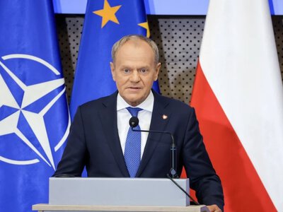 Rosyjski dron w Rumunii. Tusk ostrzega i przytacza słowa Miedwiediewa