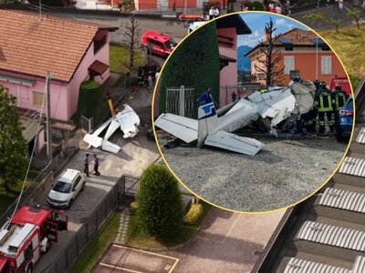 Awionetka runęła z wysokości. Katastrofa lotnicza na włoskiej ziemi
