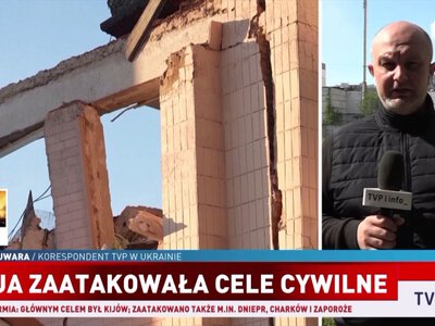 Zmasowany atak Rosji na Kijów