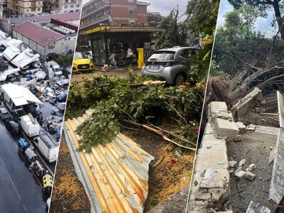 Stoły latały, potem drzewa przewróciły się na samochody. Tornado w Rzymie
