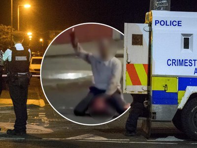 Próbował odciąć mężczyźnie głowę na ulicy w Belfaście
