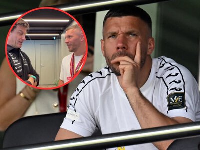 Podolski spotkał się z miliarderem, rozmawiali po polsku. Wszystko nagrano
