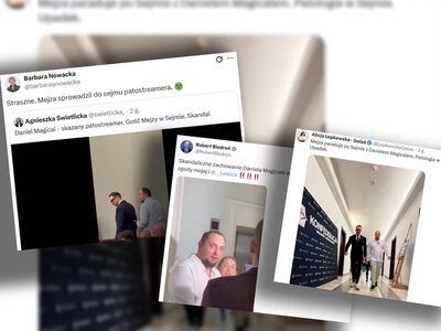 Burza po nagraniu Mejzy i Magicala w Sejmie. „Dwóch przestępców na jednym zdjęciu”