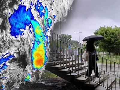 Potoki wody leją się z chmur. Prędko się to nie zmieni