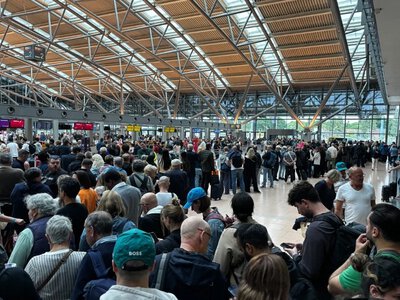 Ewakuacja na lotnisku w Hamburgu. Panował chaos, wielka akcja policji