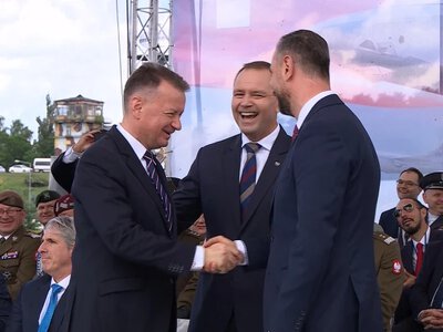 Nawrocki wspomniał Błaszczaka, wbił szpilkę Kosiniakowi. Dostał odpowiedź