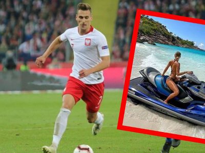 Partnerka Arka Milika skąpo odziana. Pełen relaks. Agata Sieramska i napastnik wyglądają nieziemsko