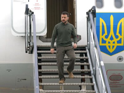 Zełenski znów omija Polskę. Zmiana lotniska, w tle spór o UPA