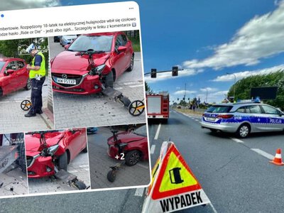 Ten wypadek 18-latka pokazuje, dlaczego elektryczne hulajnogi powinny trafić pod specjalny nadzór