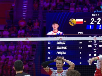 Asy serwisowe w meczu Polska - Belgia. WIDEO