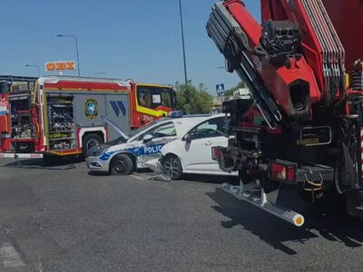 Dwie osoby trafiły do szpitala (fot. TVP3 Warszawa)
