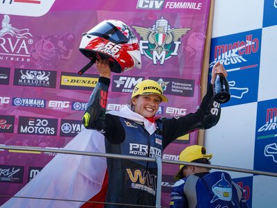 Karolina Danak triumfuje w trzeciej rundzie Mistrzostw Włoch! Mazurek Dąbrowskiego zabrzmiał na torze Mugello