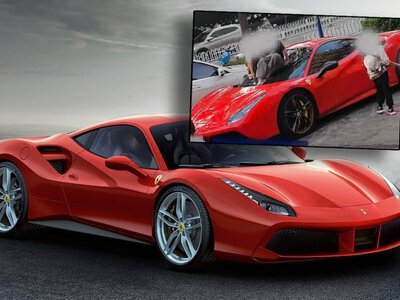 Dzieci urządziły sobie zjeżdżalnię z... Ferrari za ponad milion zł. Rodzice dostali ogromny rachunek