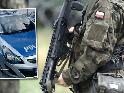Zatrzymali pijanego żołnierza z elitarnej jednostki. O 4 nad ranem tak szalał przed komendą policji