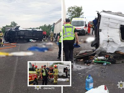 Tragiczny wypadek na autostradzie M14 w Ukrainie. Nie żyje 12 osób, sześć jest ciężko rannych