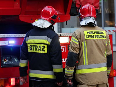 Sprzątał łazienkę, doszło do wybuchu. Ma poparzoną twarz