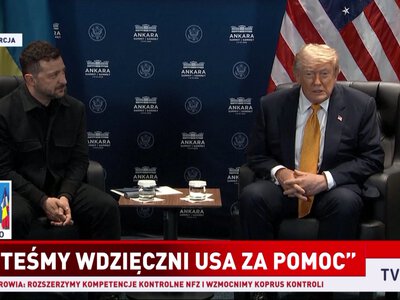 Konferencja: Wołodymyr Zełenski i Donald Trump