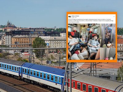 Czeskie pociągi przepełnione młodymi Hiszpanami. Zdjęcia obiegły sieć