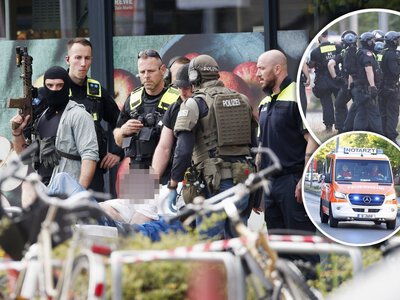 Horror w Berlinie. Uzbrojony napastnik zabarykadował się w sklepie z zakładniczką