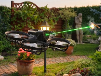 Mały dron poluje na komary i je likwiduje. Chcę taki natychmiast