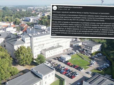 Szpital w Szamotułach ujawnił zarobki lekarzy. Średnia wyniosła 9 789,19 zł