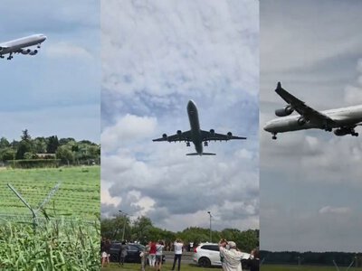 Airbus 340-600 jest jednym z większych samolotów pasażerskich świata (fot. Flightradar)