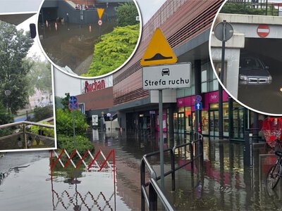 Zalane ulice, powalone drzewa i interwencje strażaków. Nagrania z Bydgoszczy niosą się po sieci