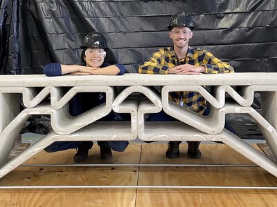 Mini-most z drukarki 3D przetrwał 900 kg obciążenia. Pokonała go miotła