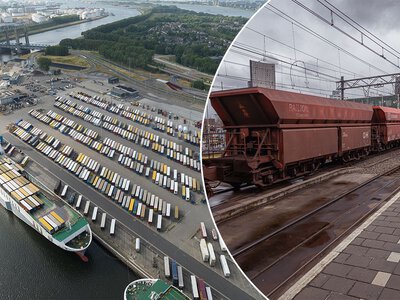 Nietypowy wypadek. TIR wjechał pod pociąg w porcie
