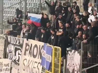 PAOK wydał oświadczenie ws. rosyjskiej flagi na stadionie w Lublinie